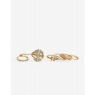 Bijuterii Femei CheapChic Geo Love Link 5pc Ring Set Met Gold