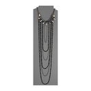 Bijuterii Femei French Connection Multi Strand Column Statement Necklace HematiteGoldBlack