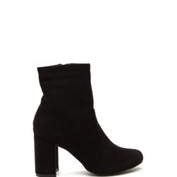 Incaltaminte Femei CheapChic Stacked In Your Favor Chunky Booties Black