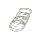 Bijuterii Femei Forever21 Burnished Bangle Set Silver