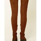 Incaltaminte Femei Forever21 Thigh-High Faux Suede Boots Brown