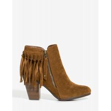Incaltaminte Femei CheapChic Gail-26 Fringe It Up Bootie Cognac