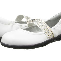 Incaltaminte Femei SoftWalk High Point White Soft Dull Leather w Studded Elastic