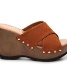 Incaltaminte Femei Callisto of California Cinamon Wedge Sandal Cognac