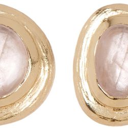 Cole Haan 12K Gold Plated Stone Stud Earrings GOLDT