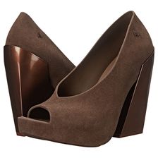 Melissa Shoes Boho Brown Flocked