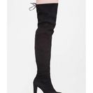 Incaltaminte Femei CheapChic Drawstring Me Along Over-the-knee Boots Black
