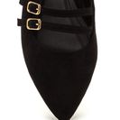 Incaltaminte Femei CheapChic Strapped \'n Fab Pointy Flats Black