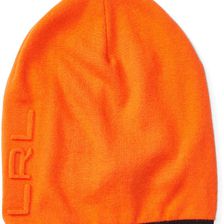 Ralph Lauren Slouchy Wool-Blend Hat Orange/Black