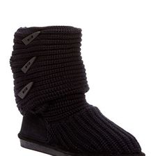 Incaltaminte Femei Bearpaw Knit Genuine Sheepskin Lined Boot Black