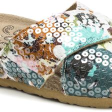 MUK LUKS Helene Wedge Sandals Green