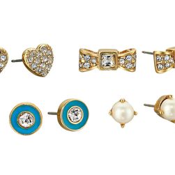 Kate Spade New York Four-Piece Studs Set Turquoise/Multi