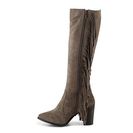 Incaltaminte Femei Luichiny News Worthy Western Boot Taupe