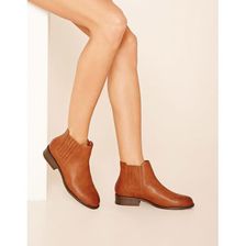 Incaltaminte Femei Forever21 Faux Leather Chelsea Boots Camel