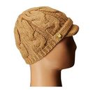 Accesorii Femei Michael Kors Cable Knit Peak Hat with Knit Brim Dark Camel
