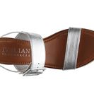 Incaltaminte Femei Italian Shoemakers Metallic Strap Wedge Sandal Silver