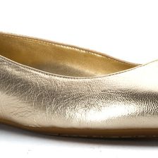 Michael Kors Arianna Flat Pale Gold Metallic Nappa
