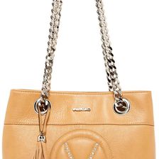 Valentino By Mario Valentino Kali Leather Satchel ALMOND