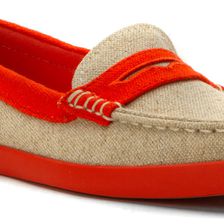 Cole Haan Pinch Weekender Natural Canvas/Citrus