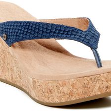 UGG Natassia Platform Wedge Sandal NAVY