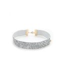 Bijuterii Femei Forever21 Glitter Choker Silver