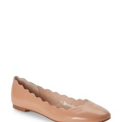 Incaltaminte Femei French Connection Light Doe Iza Scalloped Ballet Flats Light Doe