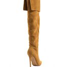 Incaltaminte Femei CheapChic Luxe Faux Suede Over-the-knee Boots Chestnut