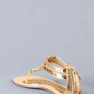 Incaltaminte Femei Michael Antonio Deux Flat Sandal Gold