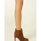 Incaltaminte Femei Forever21 Faux Suede Ankle Booties Cocoa