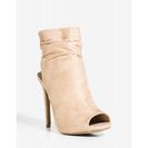 Incaltaminte Femei CheapChic Evelyn-60 Need To Please Bootie Nude