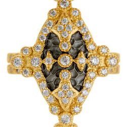 Bijuterii Femei Freida Rothman 14K Gold Plated Sterling Silver CZ Maltese Marquise Ring NO COLOR