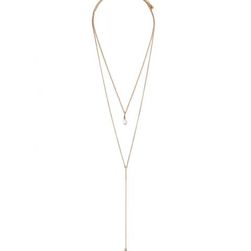 Bijuterii Femei Forever21 Faux Stone Layered Necklace Gold