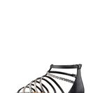 Incaltaminte Femei Nine West About That Gladiator Sandal Women BLACK PATENT