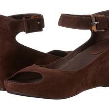 Johnston & Murphy Tricia Ankle Strap Espresso Kid Suede