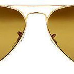 Ray-Ban Aviator 58mm Sunglasses - Polarized Brown Gradient N/A