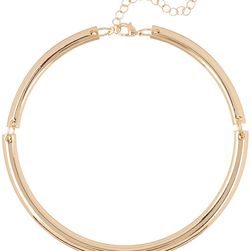 14th & Union Triple Hinge Curved Bar Collar Necklace GOLD