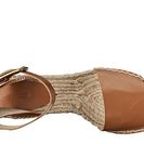Incaltaminte Femei Soludos Open Toe Wedge Leather Tan