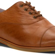 Johnston & Murphy Charlene Oxford Teak Italian Waxy Leather