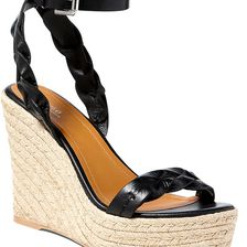 Ralph Lauren Etain Calfskin Espadrille Black