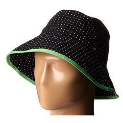 Accesorii Femei LAUREN Ralph Lauren Cotton Polka Dot Canvas Bucket Hat BlackWhite