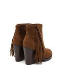 Incaltaminte Femei CheapChic Fringe Friend Faux Suede Booties Cognac