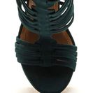 Incaltaminte Femei CheapChic All Strapped Up Velvet Caged Heels Forest