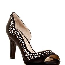 Incaltaminte Femei Adrienne Vittadini Glass Open Toe Pump BLACK
