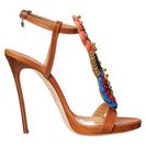 Incaltaminte Femei DSQUARED2 T-Strap Heeled Sandal Cuoio