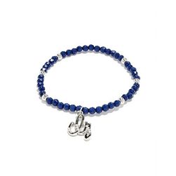 Bijuterii Femei GUESS Blue and Silver-Tone Stretch-Bracelet blue