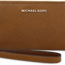Michael Kors Jet Set Travel Leather Continental Wallet - Luggage N/A