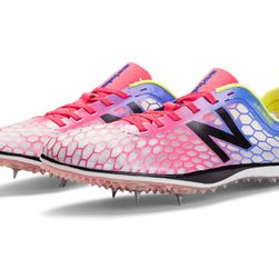 Incaltaminte Femei New Balance Womens LD5000 Spikes White with Diva Pink Blue