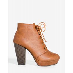 Incaltaminte Femei CheapChic Mindy-77 Alter Ego Bootie Cognac