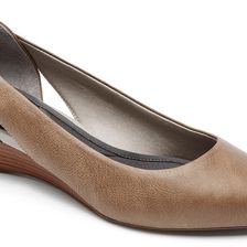 Rockport Total Motion Annett Cutout Pump Smog Goat/Diam Snake