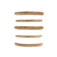Bijuterii Femei Forever21 Tube Chain Bracelet Set Gold